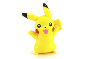 Pickachu toy character from Pokemon anime.